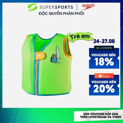 Áo Phao Trẻ Em Speedo Printed - Xanh Lá - 8-1225214686