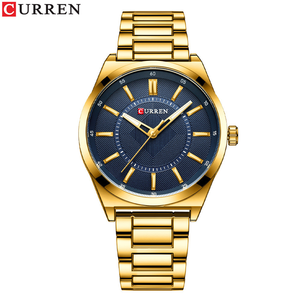 Đồng hồ đeo tay nam CURREN / CURREN 8407 Đồng hồ đeo tay tròn dành cho doanh nhân đơn giản Đồng hồ n