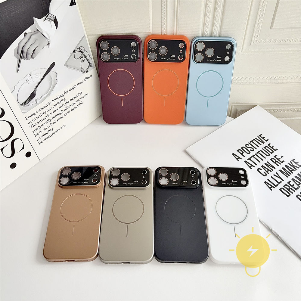 Phone Case For iPhone 18 Pro Max Plus 17 16 15 14 TPU Magnetic Oil Injection Oil Injection Aesthetic