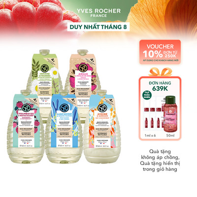 [Eco-Refill] Sữa tắm thiên nhiên refill không Sulfate Yves Rocher nuôi dưỡng làn da mềm mại 600ml