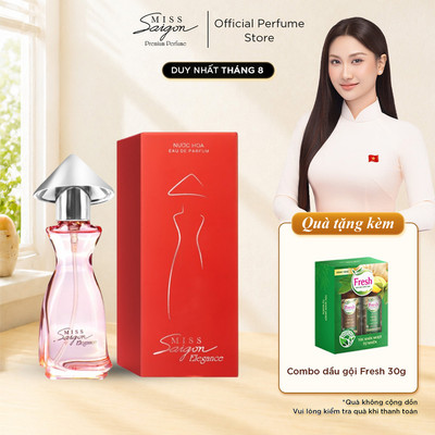 Nước Hoa Nữ Thơm Lâu, Hương Thơm Tinh Khiết, Ngọt Ngào Miss Saigon Elegance Ruby 15ml