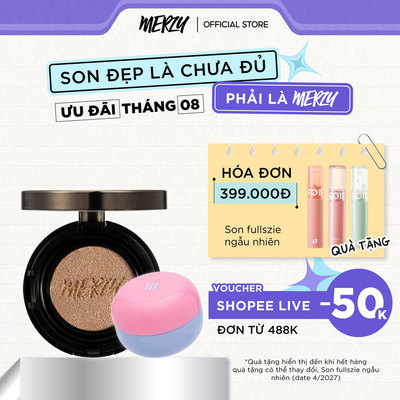 Combo Merzy The First Cushion Cover/Merzy Blurry Lip Mousse (date 7/2027)