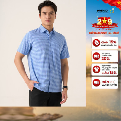 Áo Sơ mi nam cộc tay May 10 mã 010125030 AK564