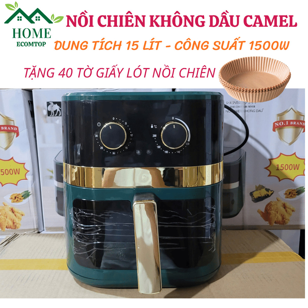 ✨ Nồi chiên không dầu , Nồi chiên không dầu Camel 15 lít bản cao cấp bảo hành 12 tháng