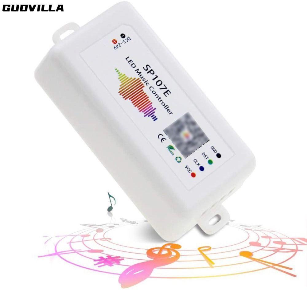 Bộ điều khiển dải điểm ảnh Led GUDVILLA, Bộ điều khiển đèn LED WIFI Bluetooth DC5-24V, Tích hợp MIC 