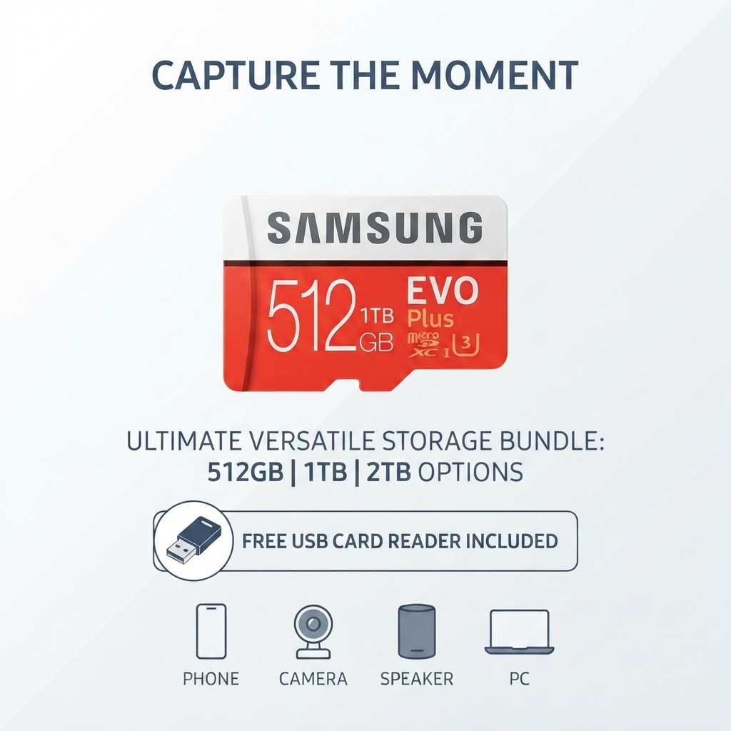Thẻ Nhớ Samsung 512GB 1TB Thẻ SD Tốc Độ Cao micro SD Card 2TB