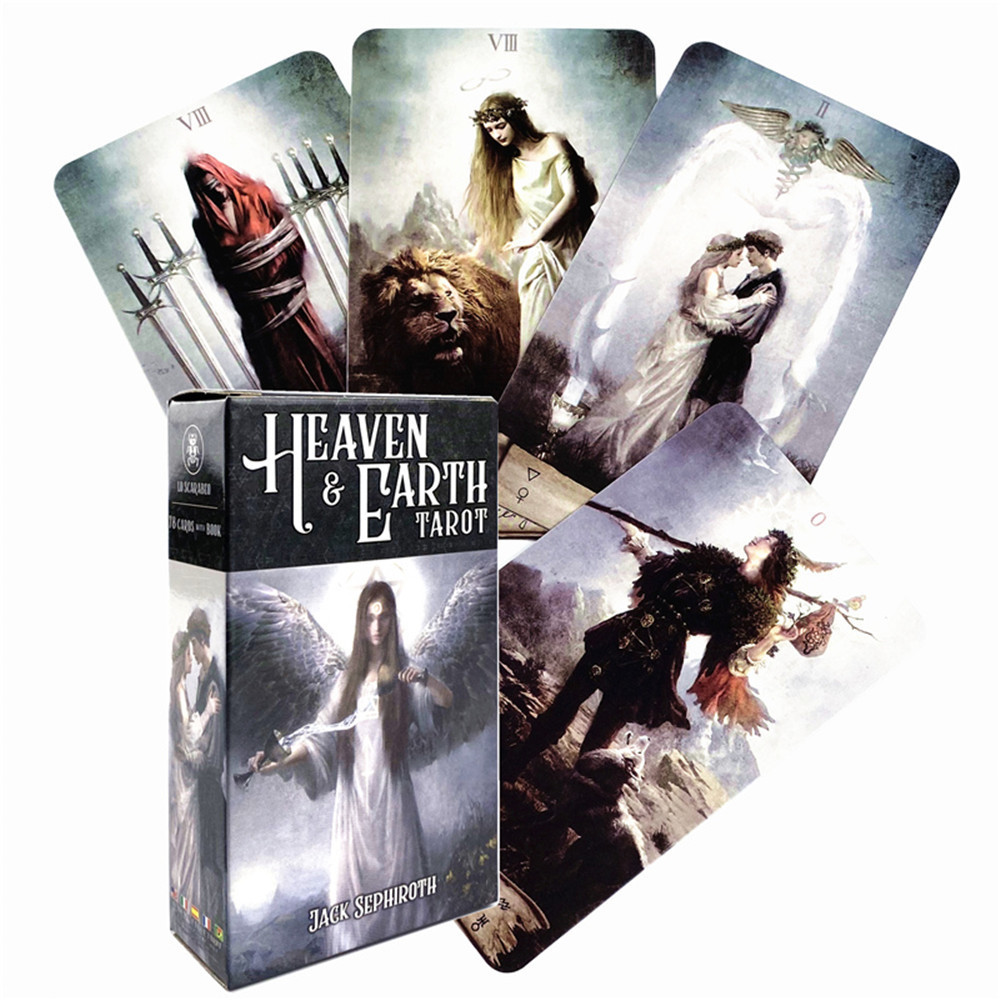 Heaven Earth Tarot cards A 78 Deck Oracle Phiên bản tiếng Anh Borad Chơi game