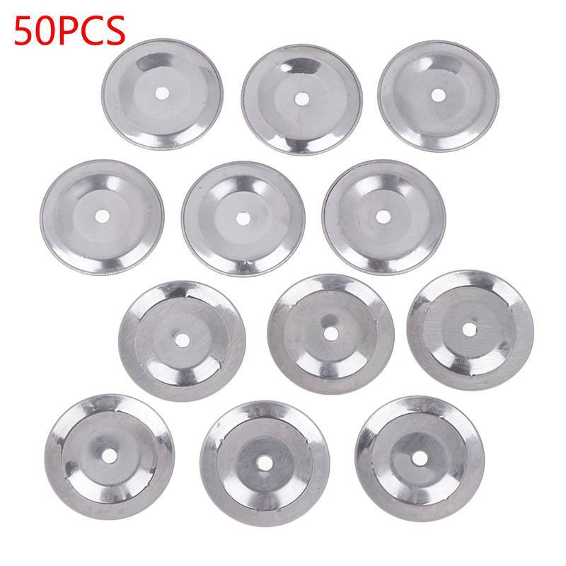 LILY 50 Chiếc Tambourine Chuông Vòng Jingle Bell Sắt Cho Chuông Tay Nhà Thờ Trống Snare Tambourine V