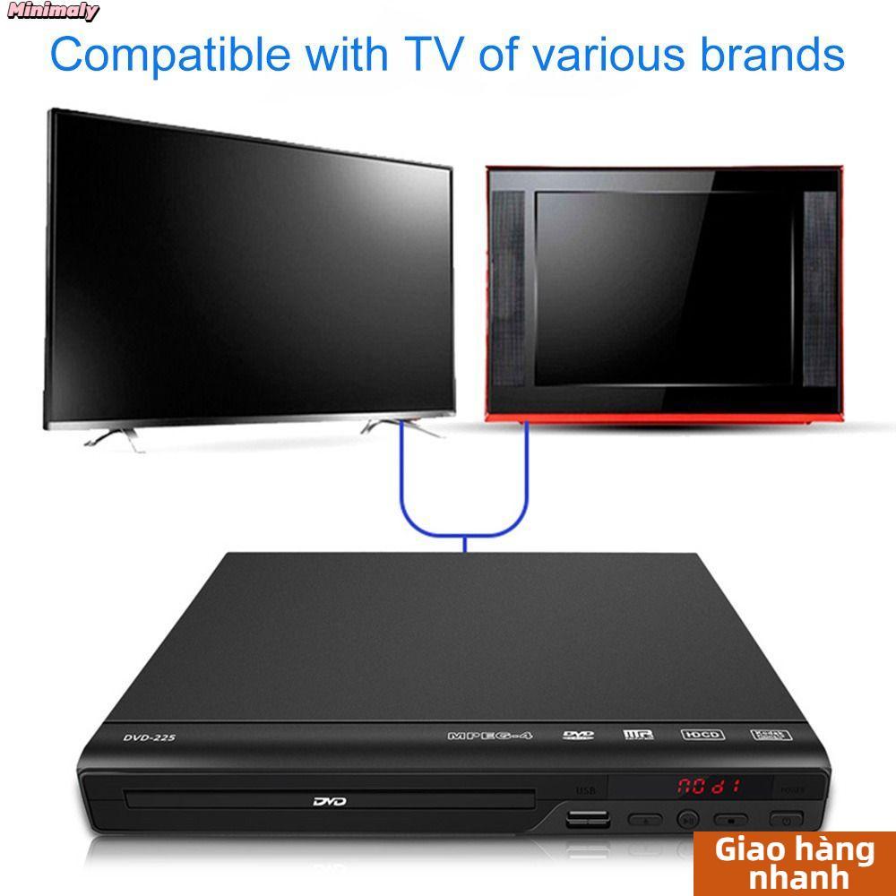 [COD] Đầu DVD MINIMALY Máy nghe nhạc Video tại nhà TV kỹ thuật số dành cho trẻ em