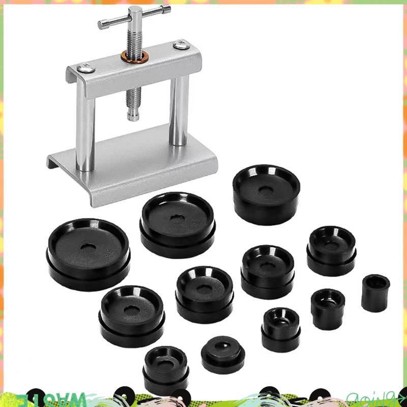 Mặt sau đồng hồ cho công cụ đóng CASE Bộ ép đồng hồ chuyên nghiệp Dụng cụ bảo trì thợ đồng hồ kim lo