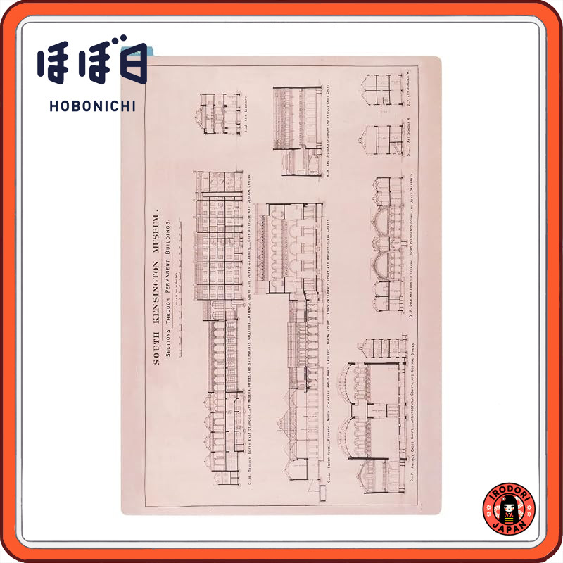 Hobonichi V&A Series Writing Board - Architectural Drawing (Cousin size)
Hobonichi V&A Series Writin