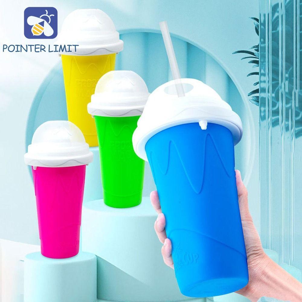 POINTER LIMIT DIY Juice Water Bottle, Cốc bóp sinh vật bằng silicon dung tích lớn, Cốc làm kem Làm k