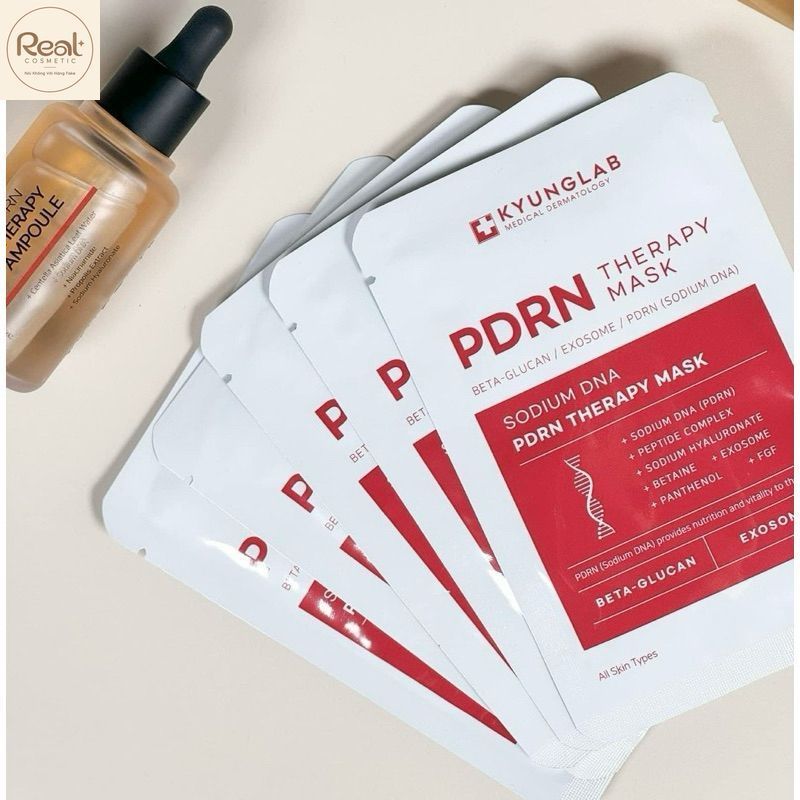 Mặt nạ kyunglab PDRN cấp ẩm căng bóng da mask PDRN phục hồi giúp trắng da Combo 10 mask