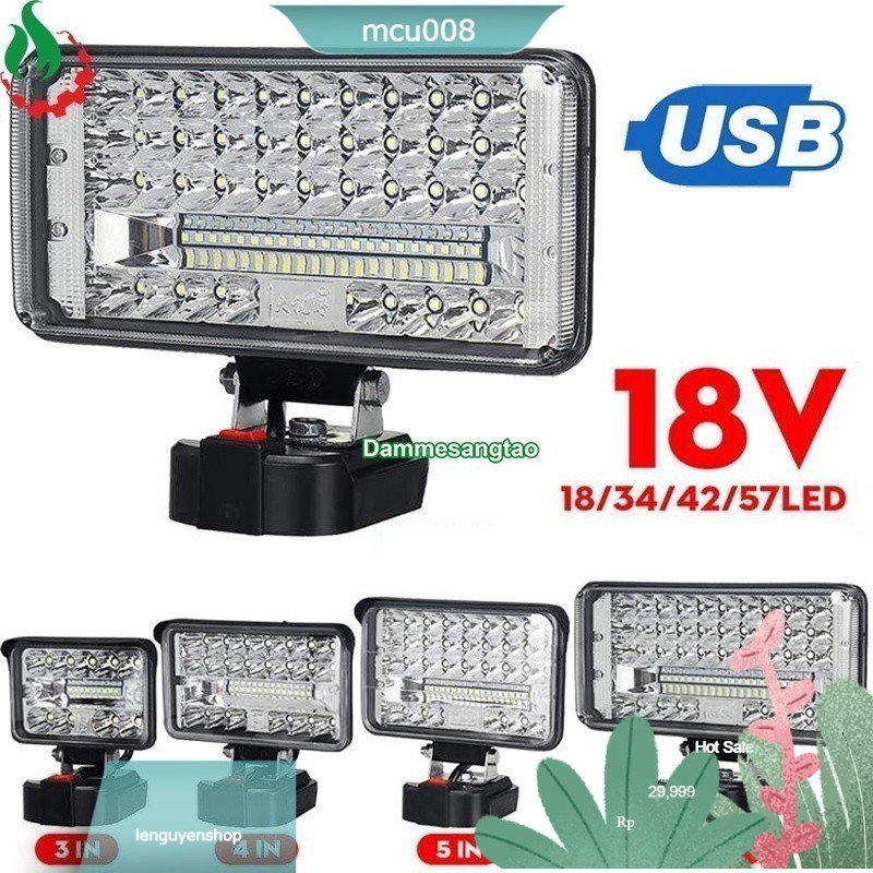 Đèn led siêu sáng chân pin makita (Không pin)