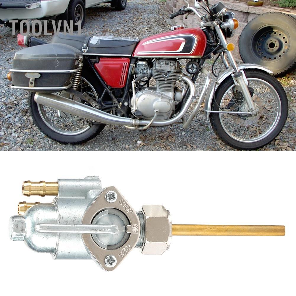 Toolvn1 Công tắc van nhiên liệu nhôm Petcock Phù hợp với CL175 CB350 CL350 SL350 CB360 CL360 CB450 C