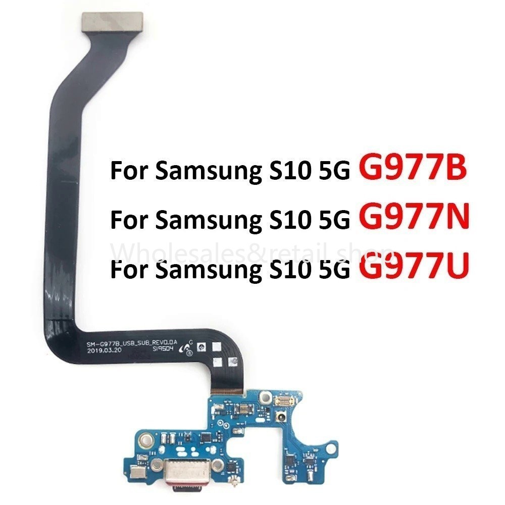 Bảng Sạc Nhanh Cáp Mềm Cho Samsung S10 5G G977B G977N G977U Lite Cổng Sạc Nhanh HuoLSP