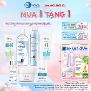 Bộ Bio-essence Water: Xịt Khoáng 300ml, Tinh Chất Serum 30ml, Kem Dưỡng, Tẩy Trang, Kem Chống Nắng –Dưỡng Ẩm Làm Dịu Da