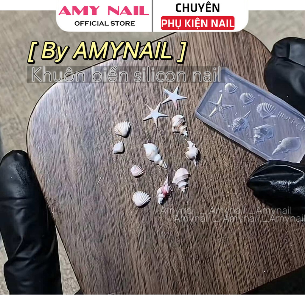 Khuôn mẫu biển silicon nail, khuôn ốc, sò , ngao khuôn silicon nail