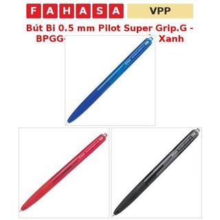 Bút Bi 0.5 mm Pilot Super Grip.G - BPGG-8R – Mực Đen, Đỏ, Xanh