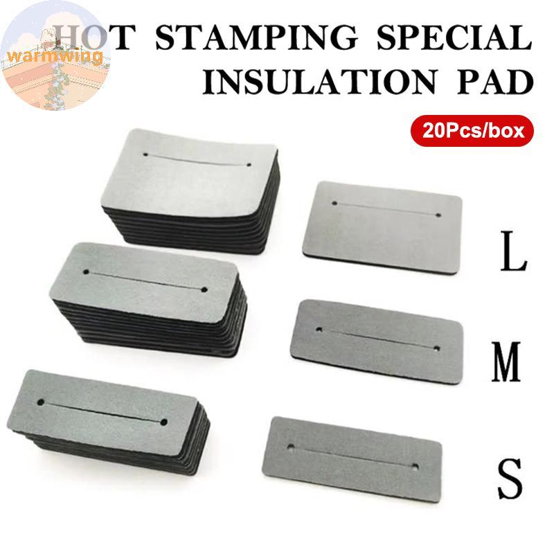 Warmwing 20 Chiếc Salon Tóc Perming / Cách Nhiệt Cotton Miếng Lót Chất Liệu Cao Su Miếng Dán Uốn Són