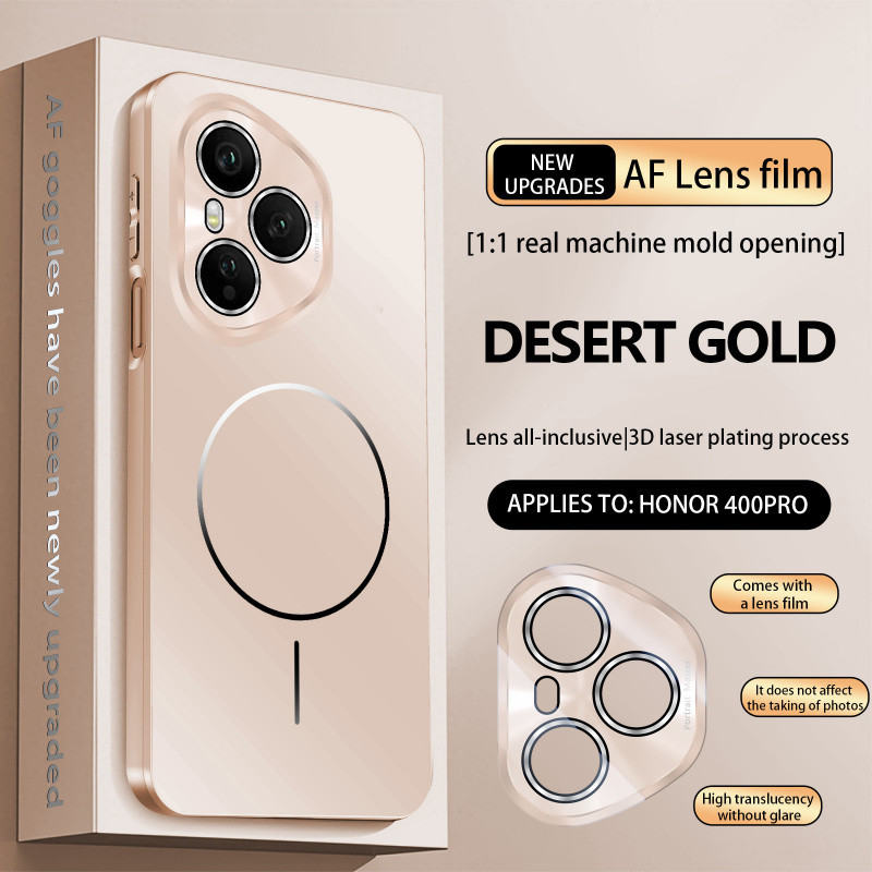 Ốp Sạc Không Dây Từ Tính Mờ Sang Trọng Cho Huawei Honor 400 Pro 400 Global Magic 8 Pro P80 Ultra P80