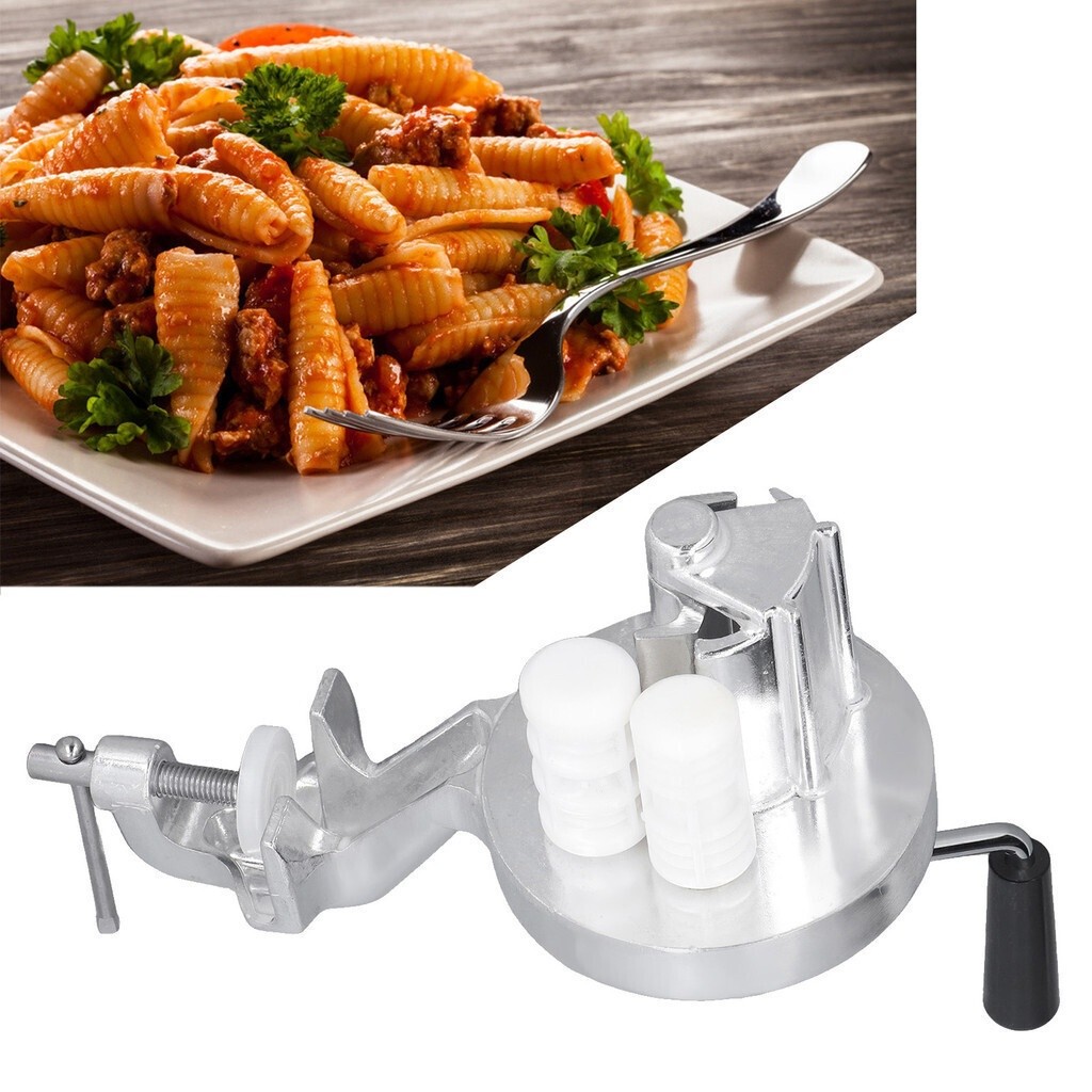 Manual pasta machine pasta maker Macaroni Maker Macaroni Machine Aluminium Alloy Silver Portable Han