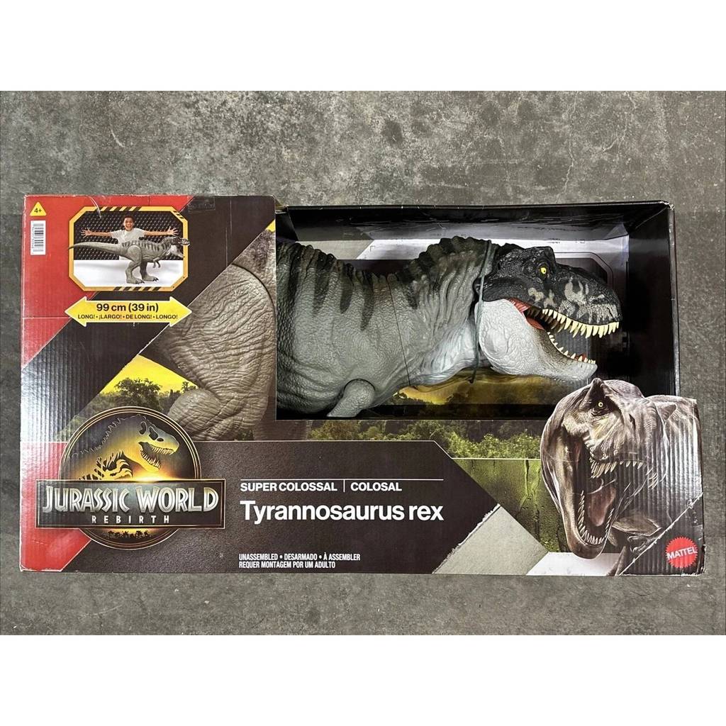 Khủng long dài 1m Mattel Jurassic World Rebirth Super Colossal Tyrannosaurus Rex Action FigureJGB52