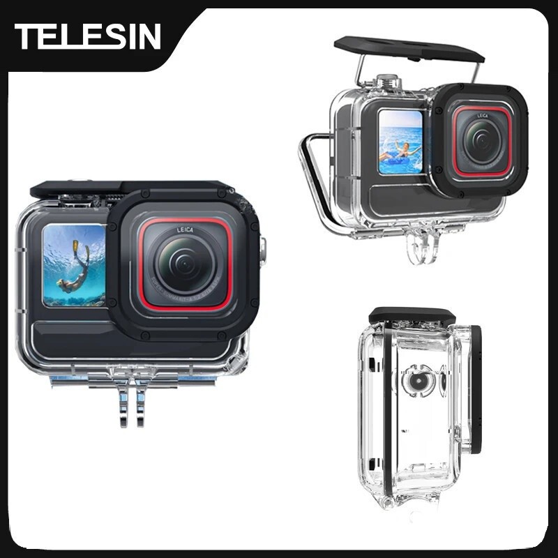 TELESIN 45M Waterproof Case For Insta 360 Ace pro Underwater Diving Housing Cover Protective case Ac