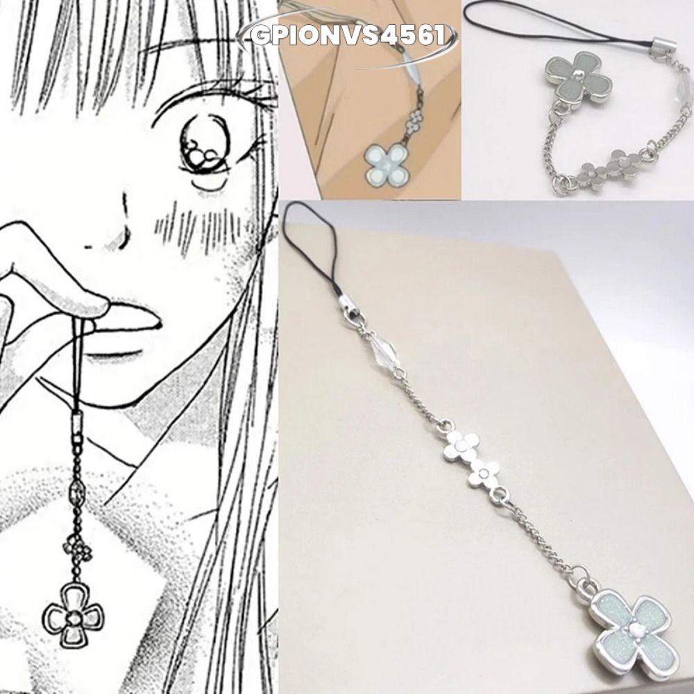 GPIONVS4561 1 Dây Xích Điện Thoại, Kurunuma Sawako Kazehaya Shouta Cosplay Hoa Mặt Dây Chuyền, Truyệ