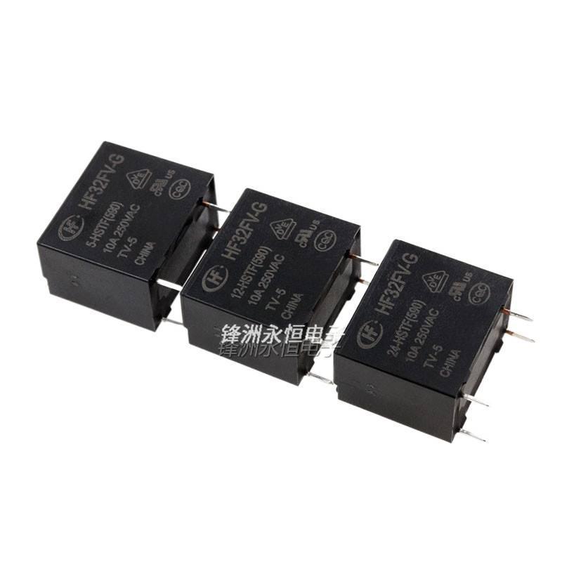 5 Chiếc HF32FV-G-5 12 24-HSTF Một Bộ Thường Mở 4PIN 10A Rơ Le DC5V 5V 12V 24V