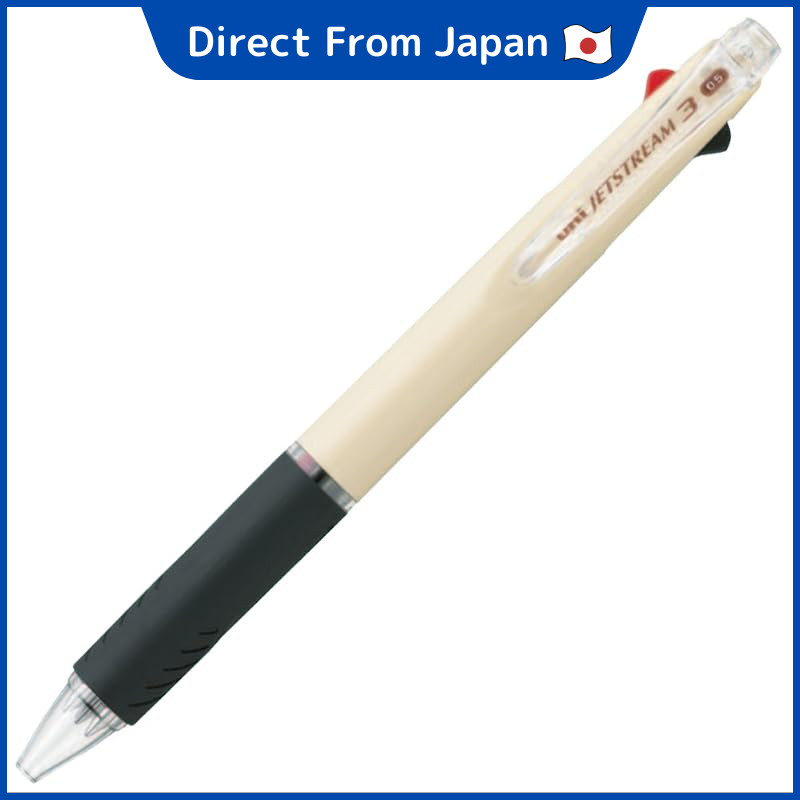 Mitsubishi Pencil 3-color Ballpoint Pen Jetstream 0.5 Ivory Easy to Write SXE340005.46