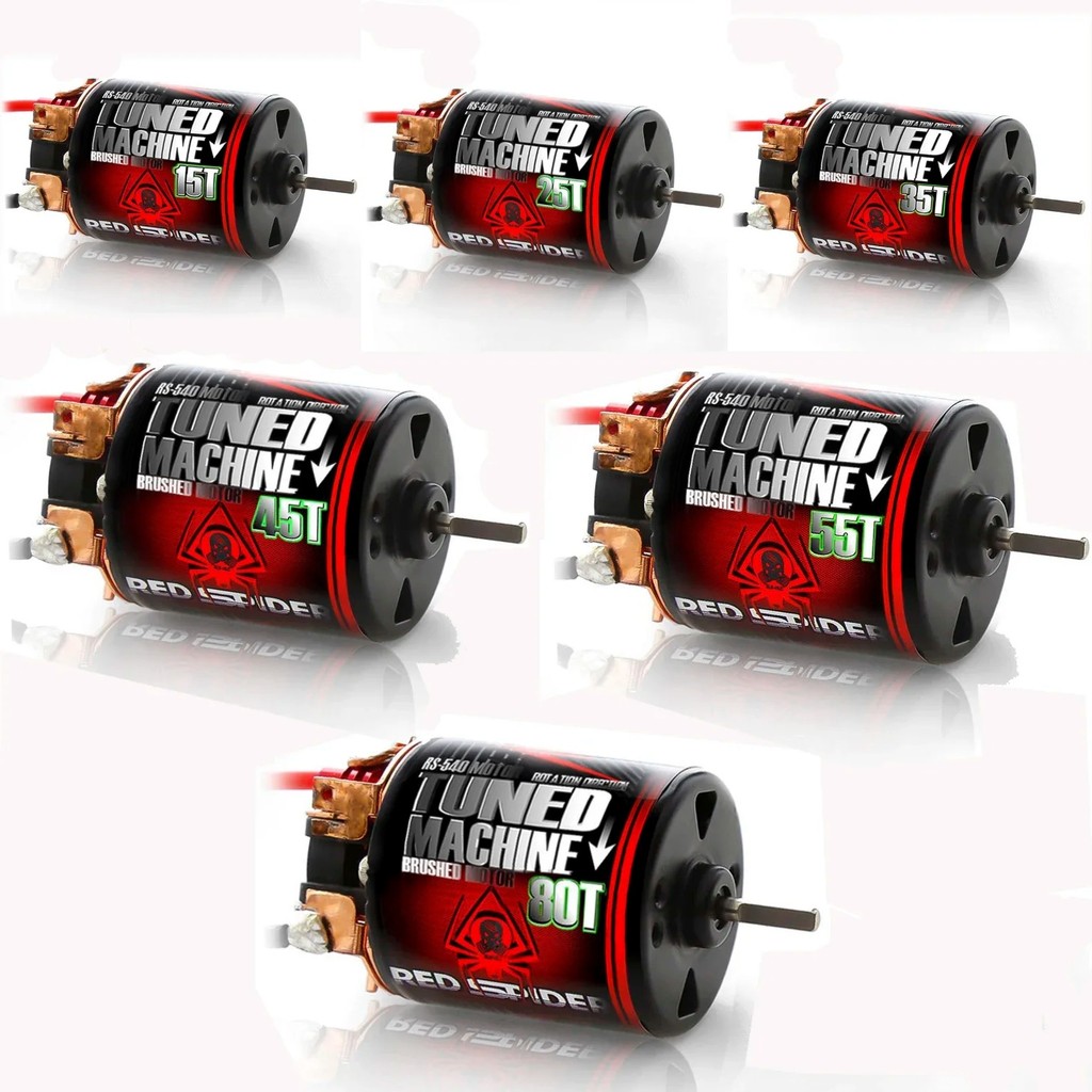 1 Chiếc Chống Thấm Nước 540 Chải Động Cơ 25T 35T 45T 55T 80T Động Cơ Cho 1: 10 RC Xe Bánh Xích Trục 