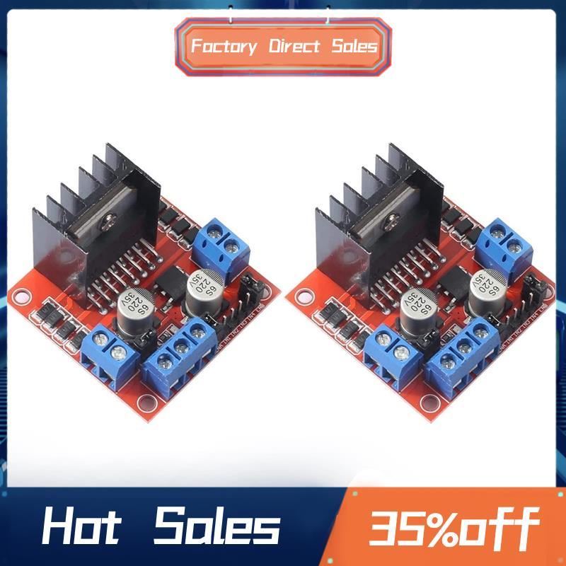 2 Gói L298N Mô-đun bảng điều khiển ổ đĩa động cơ Dual H Bridge DC Stepper cho các dự án điện Robot ô