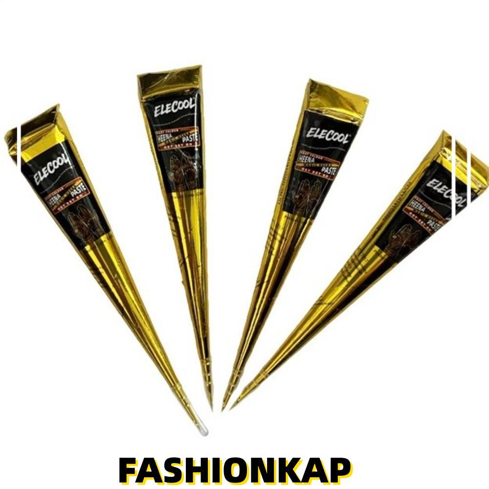 Kem xăm IFASHIONKA Henna, Nón dán Henna bán vĩnh viễn màu nâu đen, Kem Henna tạm thời Dễ sử dụng Kem