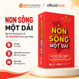 Bộ Flashcard Non Sông Một Dải - 37 Thẻ Kiến Thức Tỉnh Thành Việt Nam Sau Sáp Nhập (ETS)