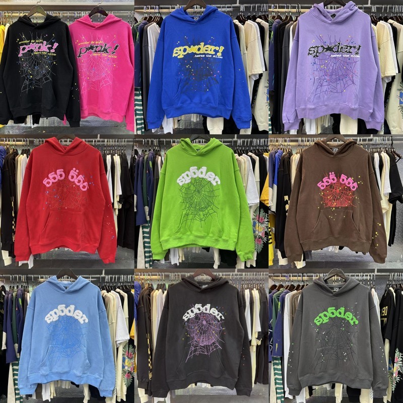Sp5der Hip Hop Ca Sĩ Cùng Phong Cách In Chữ 555 Nam Nữ Cặp Đôi Áo Hoodie Y2K Hợp Thời Trang