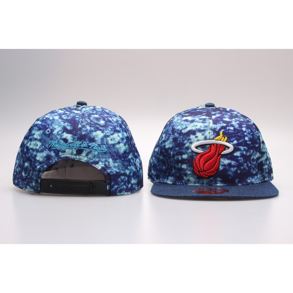 Bộ sưu tập tháng 7 mới MIAMI HEAT NBA BASKETBALL SNAPBACK HAT. Mũ xanh cổ điển 9FIFTY có thể điều ch