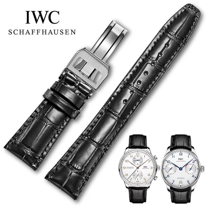 Thích hợp cho dây da IWC Portofino Pilot Mark XVIII - Dây đeo thay thế nhả nhanh