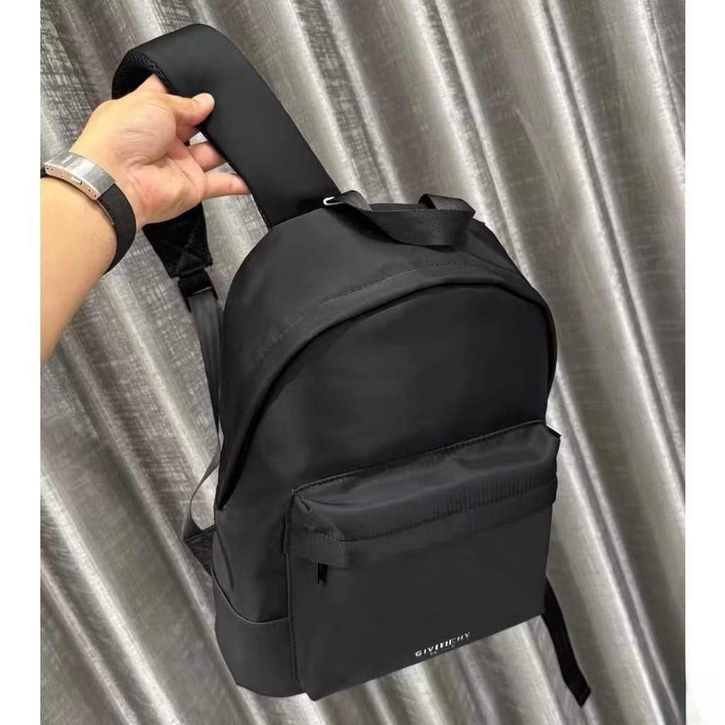 Ba Lô Gi Vừn Chữ Logo 2 Dòng KCloset Cặp Đựng Sách Vở Laptop Phong Cách Phố