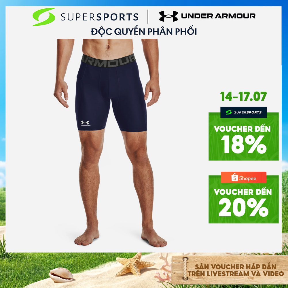 Quần Ngắn Nam Under Armour Heatgear® Compression - Xanh Navy - 1361596-410