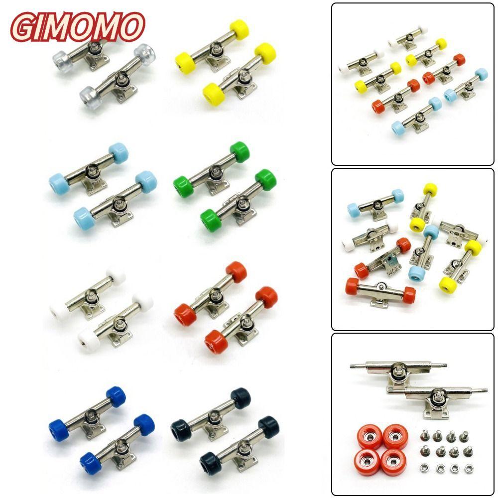 GIMO 1 Cặp Giá đỡ sàn chịu lực, với đai ốc Bu lông xe tải Fingerboard Truck có bánh xe, Bộ phận ván 