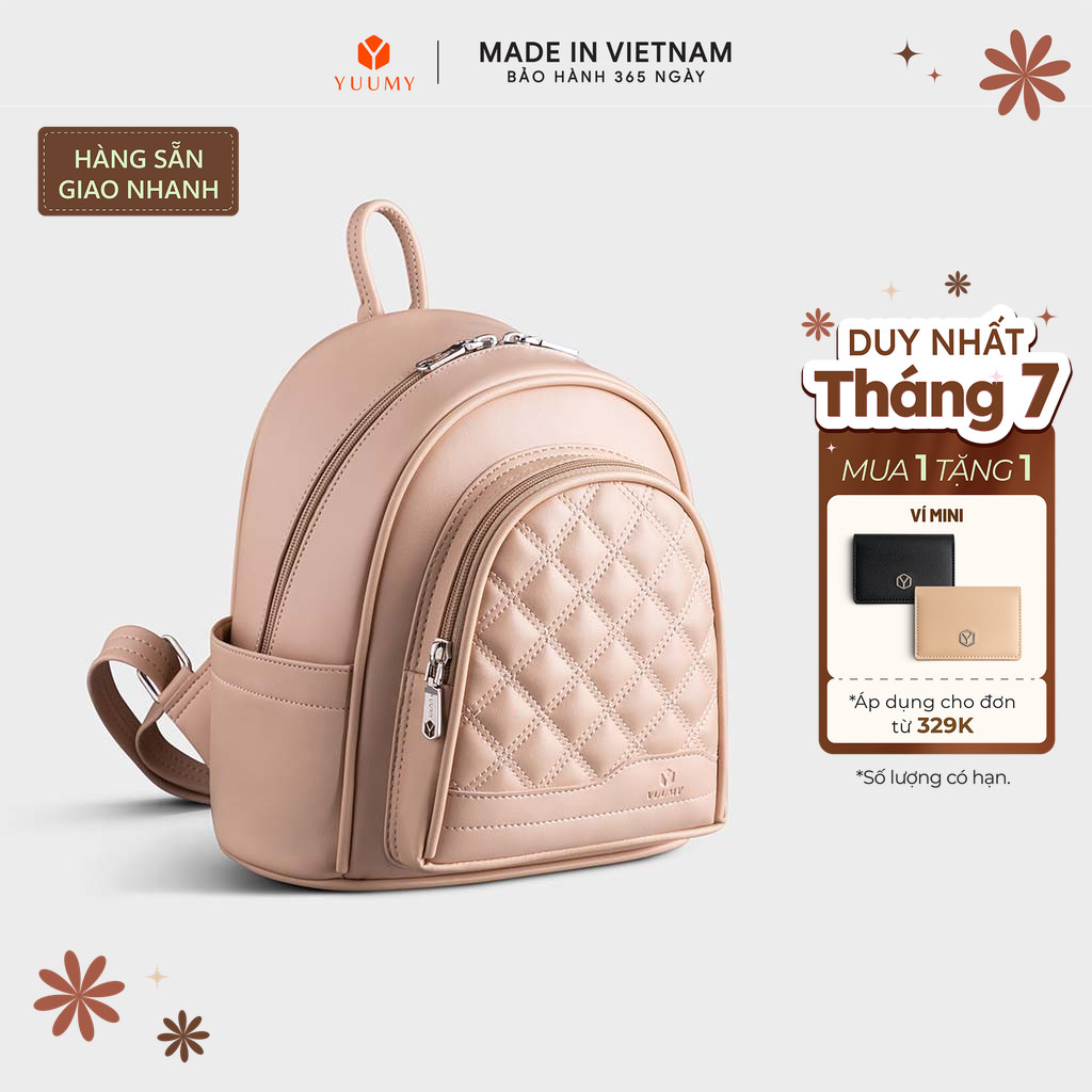 Balo Yuumy (Thời trang nữ tiện lợi cỡ trung - Balo da Seasand YBA65) Bagsmart