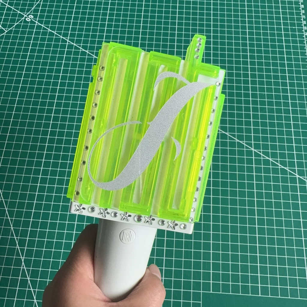 Jaehyun NCT127 jaehyun đầu tiên alum Cheer Stick Nhãn dán phản quang Búa xanh Nhãn dán trang trí DIY