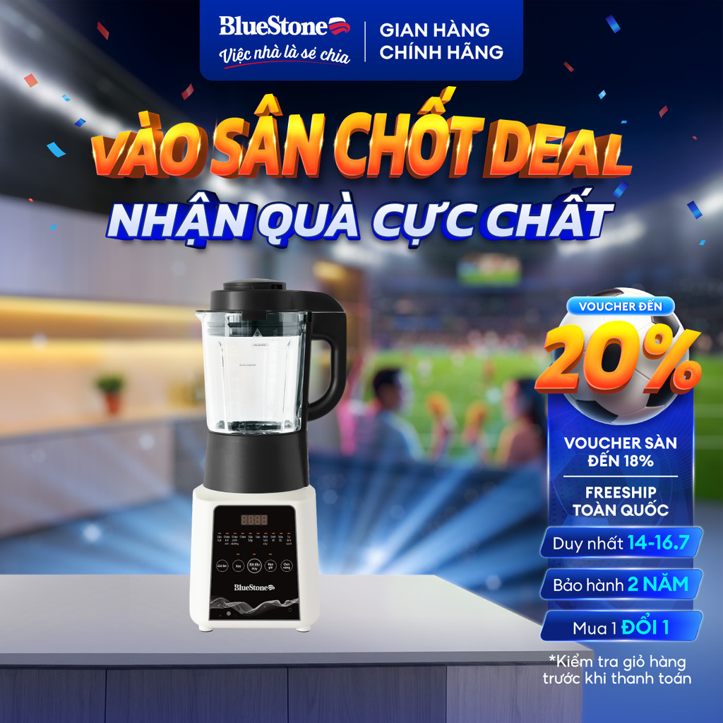 [MCN2] Máy Làm Sữa Hạt Đa Năng BlueStone BLB-6028 1,75 Lít