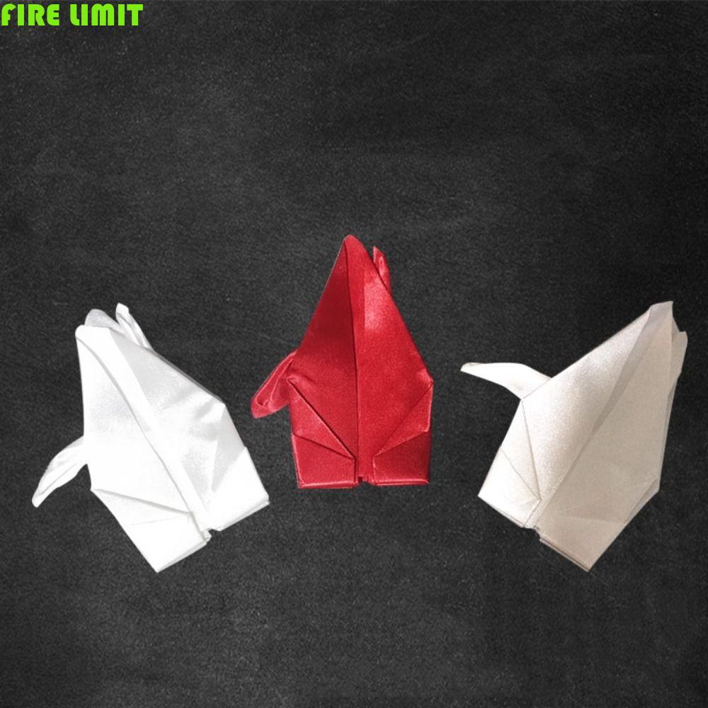 FIRE LIMIT Magic Trick Paper Crane, Red White Stage Illusion Origami Crane Magic, Bar Party Fabric G