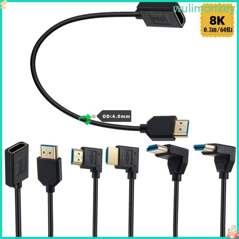 Cáp nối dài tương thích HDTV WU 8K60hz 8K60Hz 4K120Hz để phát trực tuyến chơi game PC và bảng điều k