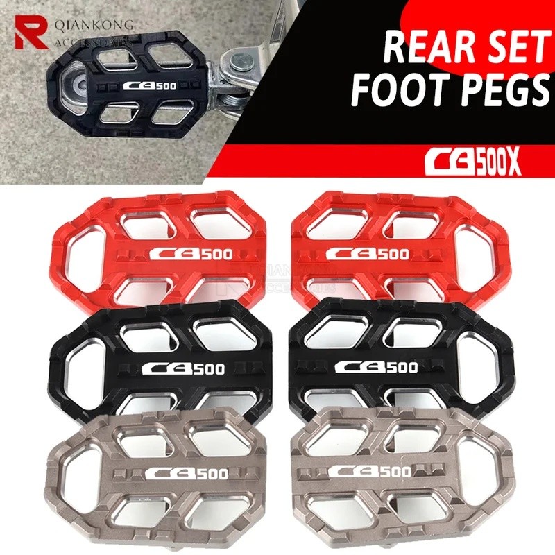 Dành Cho Xe Honda NX400 NX 400 NX-400 Xe Máy CNC Nhôm Phụ Kiện Phía Trước Footpegs Chân Chốt