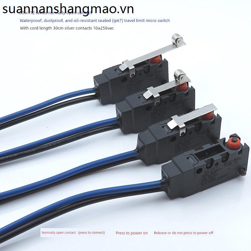 Unionwell Chống Thấm Nước G5W11 Thường Mở 2 Dây Micro Switch 10A Giới Hạn Thì Chống Bụi D2VW Bạc Liê