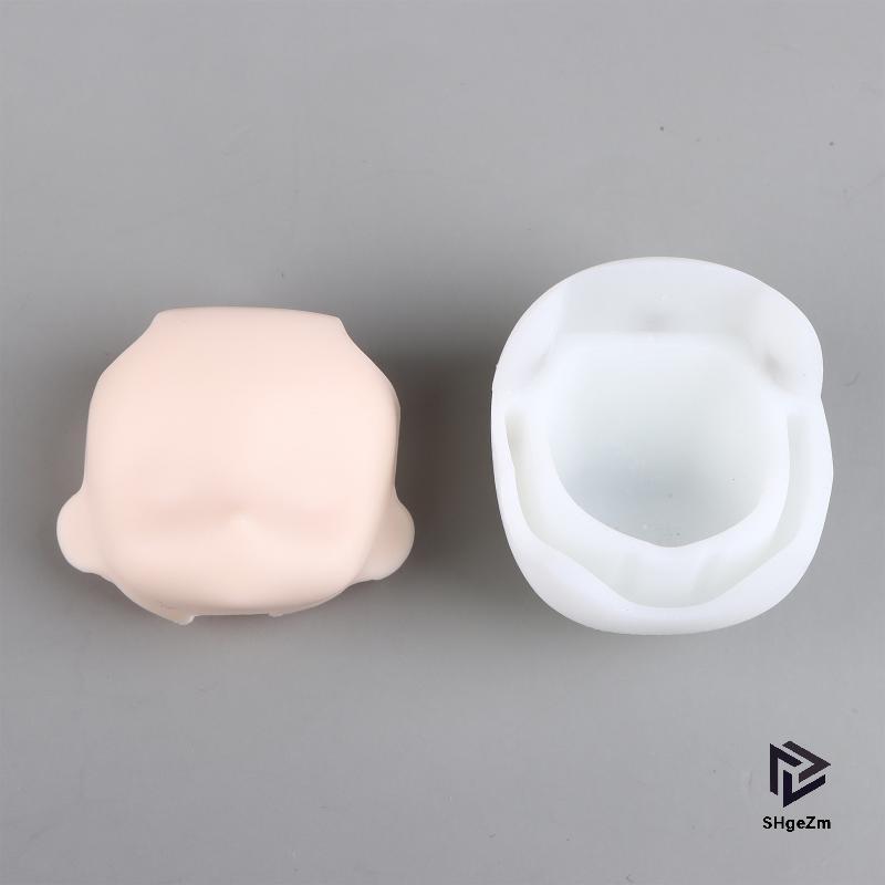 [SHgeZm] GSC Vỏ Đầu Đa Năng Cho Búp Bê Đất Sét Khuôn Mặt Trống DIY Ob11 Phụ Kiện Búp Bê Cho Các Dự Á
