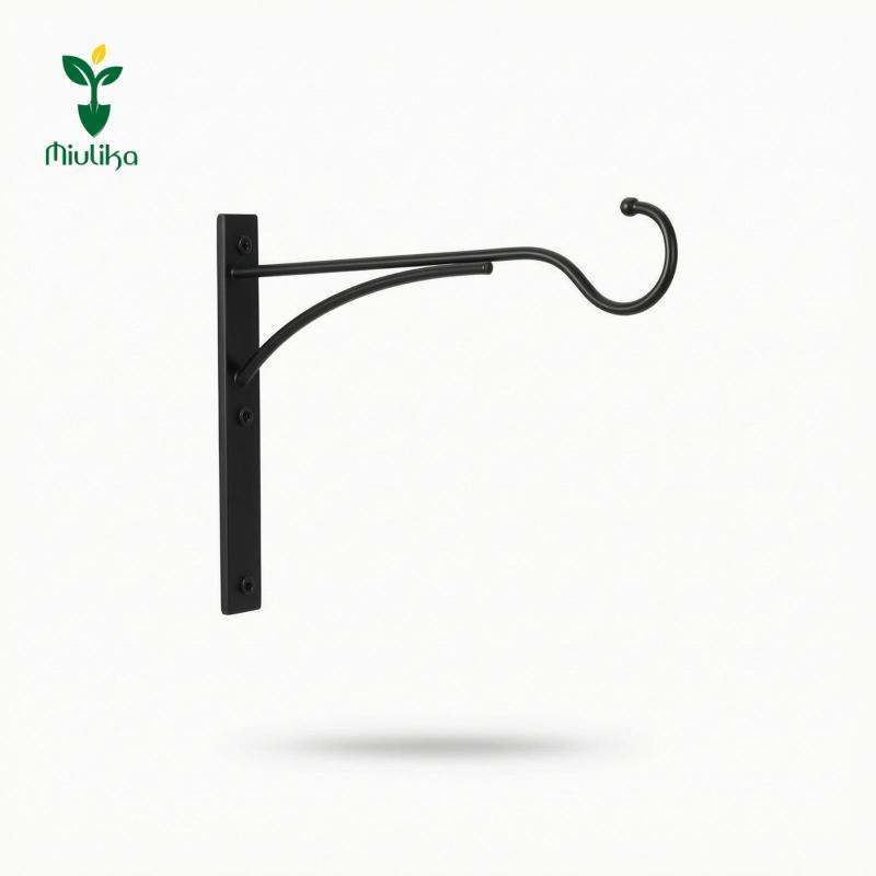Miulika Heavy Duty Plant Hanger Bracket Powder Coated Metal Wall Hanger Phần cứng chống gỉ An toàn c